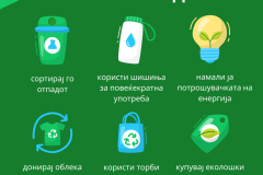 Green Illustrative Zero Waste Tips Instagram Post - 1
